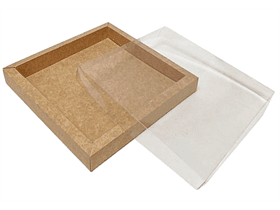 Fensterbox Nr. 20, Kraft 188/188/29mm, aufgerichtet geliefert