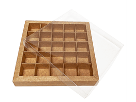 Fensterbox Nr. 20, Kraft 188/188/29mm, aufgerichtet geliefert