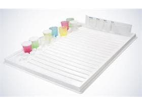 Medikamententablett mit Boden weiss, 340 x 440 x 15mm, 352g