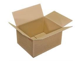 Faltboxen 392 x 292 x 184 mm, Fefco 0201 braun, 1-wellig