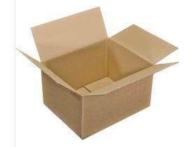 Faltschachtel 1-wellig, braun, Aussenmass 600 x 300 x 300 mm