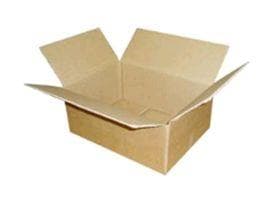 Faltschachtel 1-wellig, braun/braun, Innenmasse 303x213x250mm, Fefco 0201