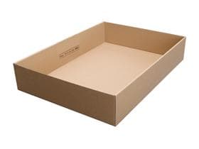 Formularboxen aus Mikrowelle, A3, 425 x 302 x 80 mm, E-Welle,2-teilig