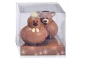 Transparente Sichtbox, PVC 210x210/250mm, flach geliefert