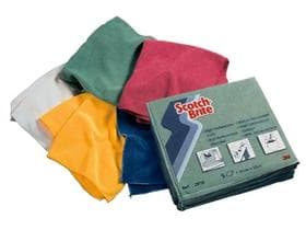 3M Scotch-Brite Microfaser Hoch- leistungstücher 2010, weiss, 32 x 36 cm