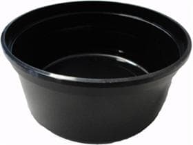 Feinkostbecher aus PP, 350 ml rund ø 115 mm, schwarz