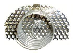 Pissoireinsatz für Pissoir Typ C, aus Chromnickelstahl, mit Spühlsteinhalter