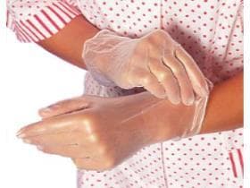 Handschuhe Vinyl "Eco-Plus", Grösse S, weiss, gepudert, AQL 1.5, geeignet für