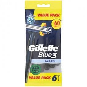 Gillette Blue3 Einwegrasierer Smooth, mit drei Klingen