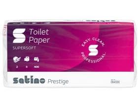WC-Papier Satino prestige, 4-lagig, hochweiss, 150 Blatt (9.4 x 13 cm), FSC