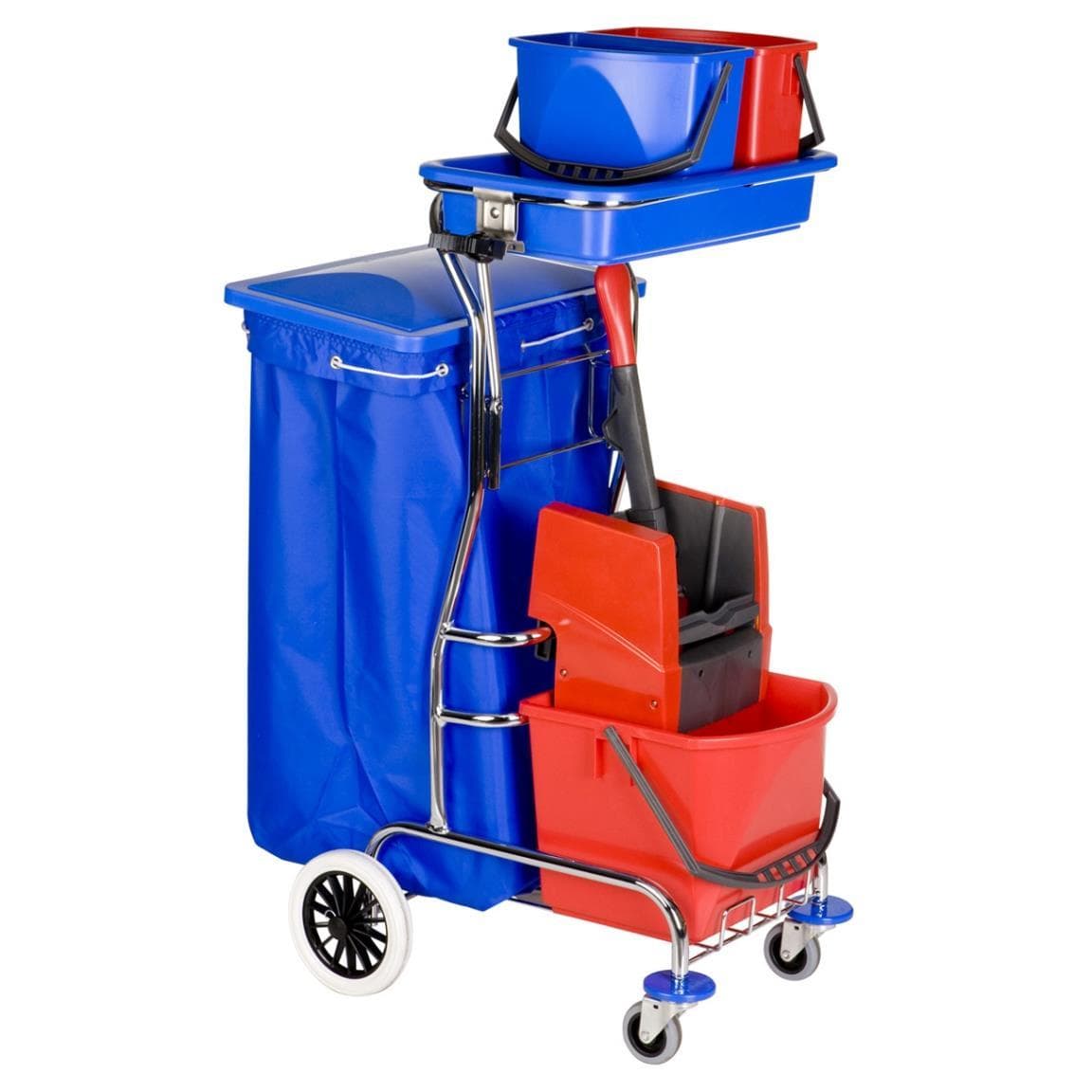 Reinigungswagen Varietta (verchromt) komplett