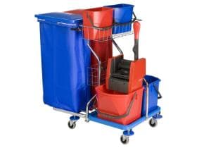 Reinigungswagen Logo 1,2 x 70 l (verchromt), komplett