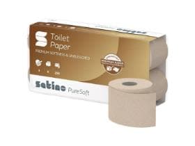 WC-Papier Satino PureSoft 3-lagig beige, 250 Blatt, besonders soft