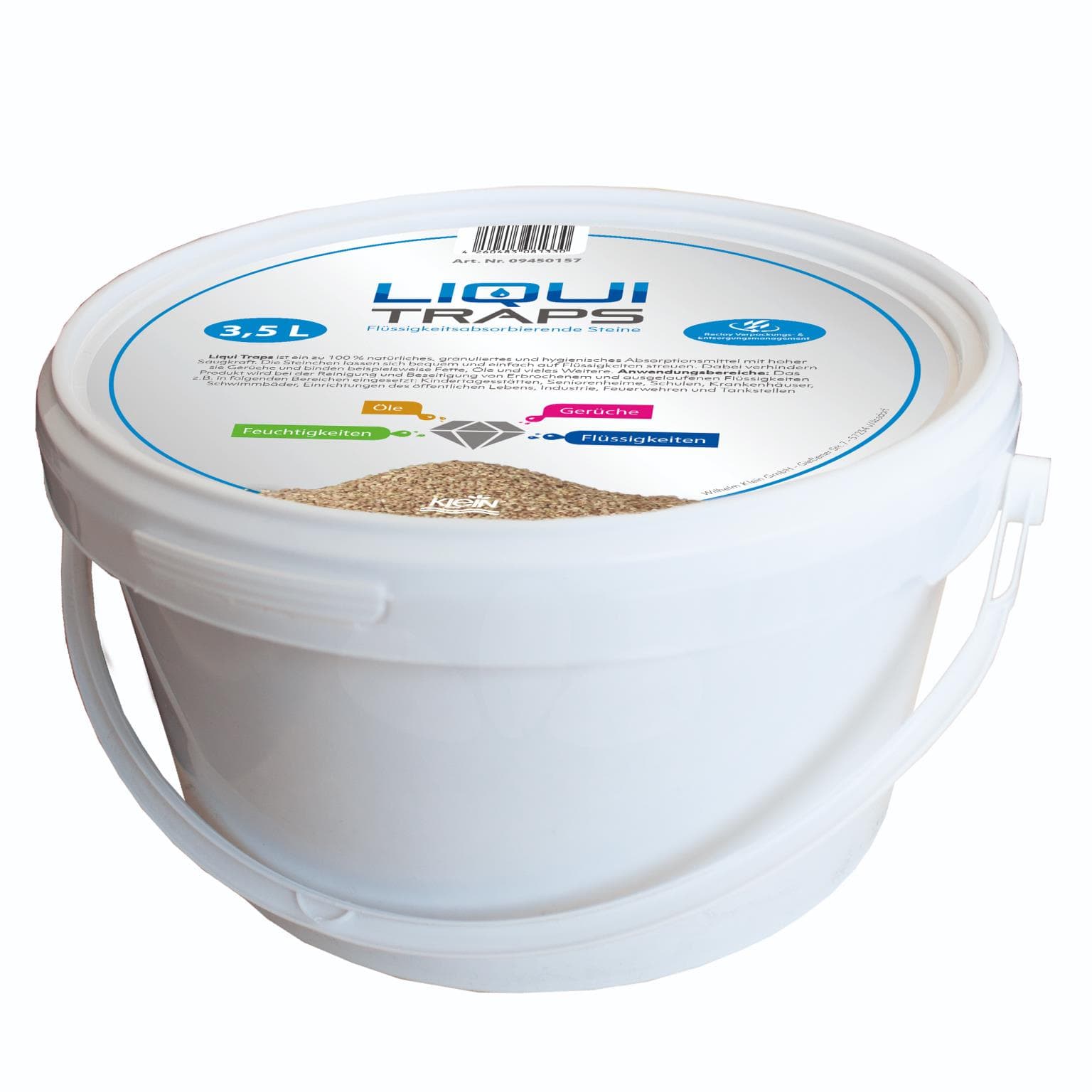 Liqui Traps 3.5 Liter, Absorber Granulat, zum Aufnehmen von Flüssigkei-