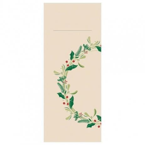 Bestecktasche Airlaid, 40 x 33 cm, 1/8 Falz, "Isabel pebble-stone"