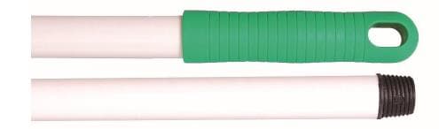 Hygiene Glasfaserstiel 150 cm, grün mit grünem Griff, ø 23.5 mm, mit Gewinde