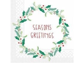 Servietten Tissue 3-lagig, 24 x 24 cm, 1/4 Falz, "Isabell weiss"