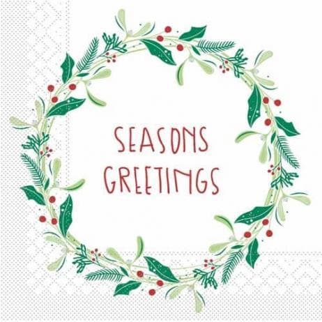 Servietten Tissue 3-lagig, 24 x 24 cm, 1/4 Falz, "Isabell weiss"