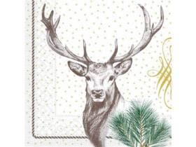 Servietten Tissue 3-lagig, 40 x 40 cm, 1/4 Falz, "Gustav"