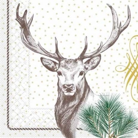 Servietten Tissue 3-lagig, 40 x 40 cm, 1/4 Falz, "Gustav"