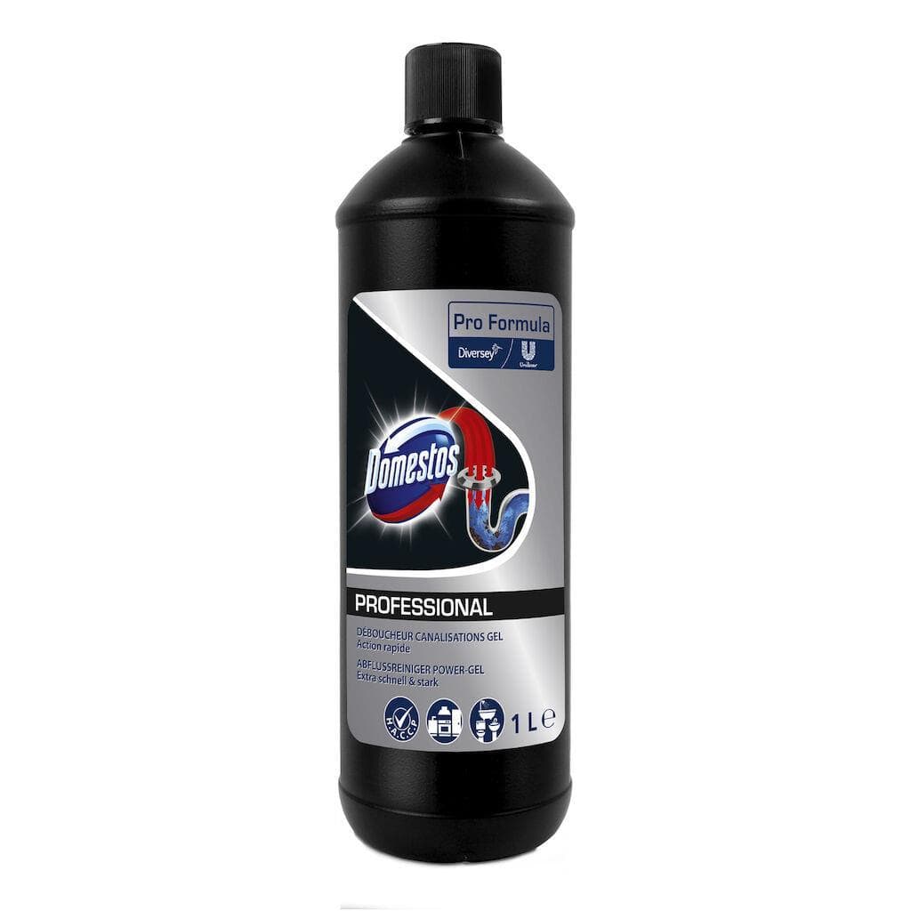 Abflussreiniger DOMESTOS Drain Unblocker Power Gel, Pro Formula, löst schnell und