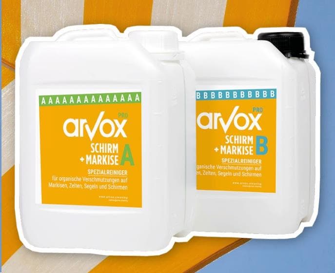 ARVOX PRO Schirm + Markise 2-Komponenten-Reiniger (2 x 5 Liter)