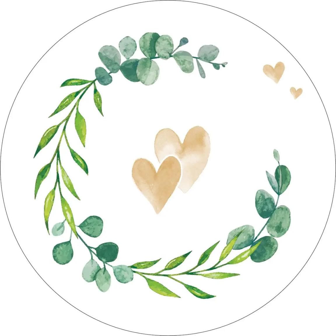 Bierdeckel Filz, 107 x 107 mm Eukalyptus Fisch