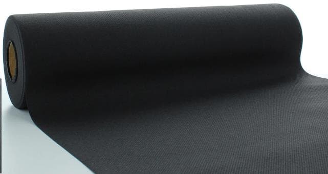 Tischläufer Airlaid, 40 cm x 24 lfm, "Basic" schwarz