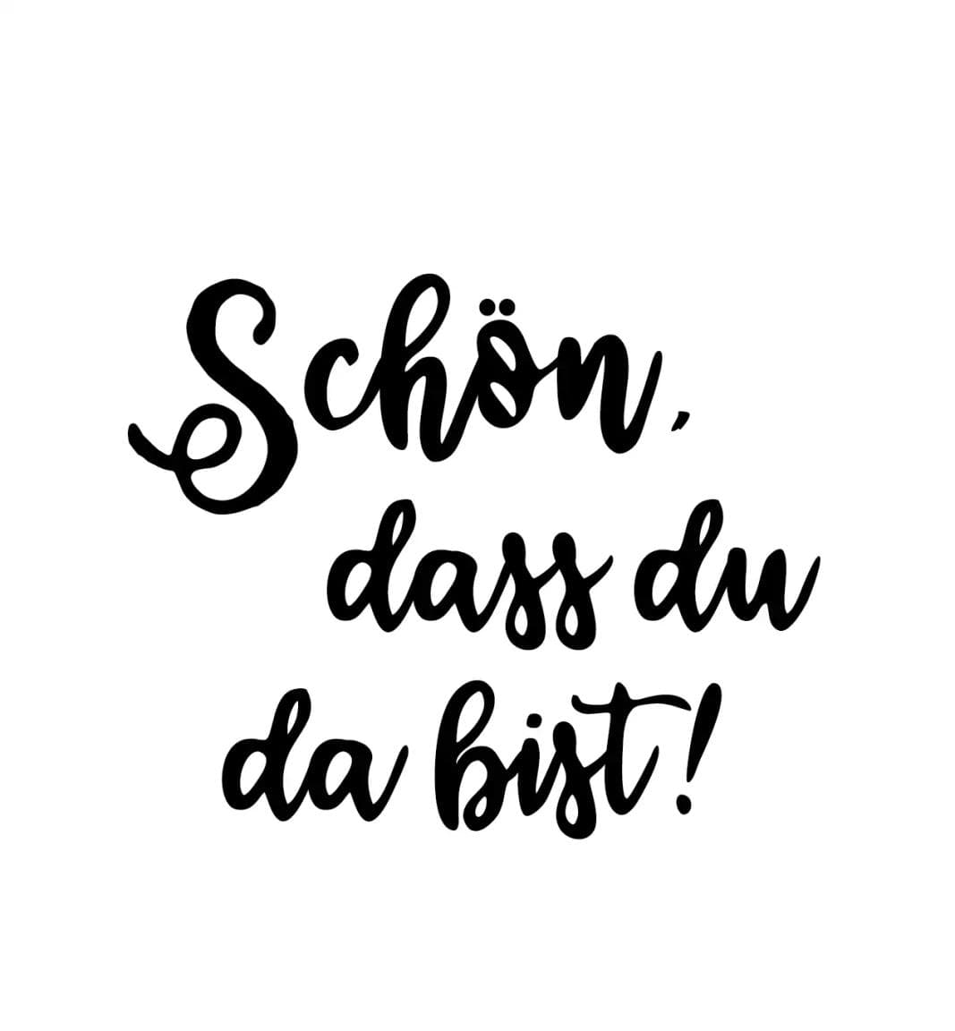 Bierdeckel Filz, 107 x 107 mm Schön, dass das du da bist