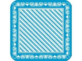 Bierdeckel Filz, 93 x 93 mm Bavaria