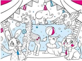 Tischset Papier, 40 x 30 cm, "Zirkus"