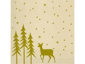 Servietten Tissue 3-lagig, 33 x 33 cm, 1/4 Falz, LIANE recycled