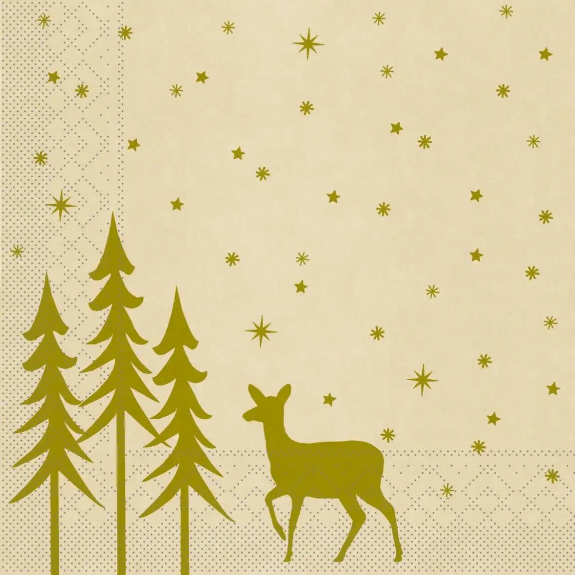 Servietten Tissue 3-lagig, 33 x 33 cm, 1/4 Falz, LIANE recycled