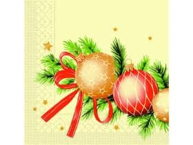 Servietten Tissue 3-lagig, 33 x 33 cm, 1/4 Falz, KERSTIN