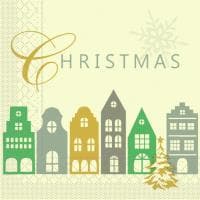 Servietten Tissue 3-lagig, 33 x 33 cm, 1/4 Falz, JULIKA