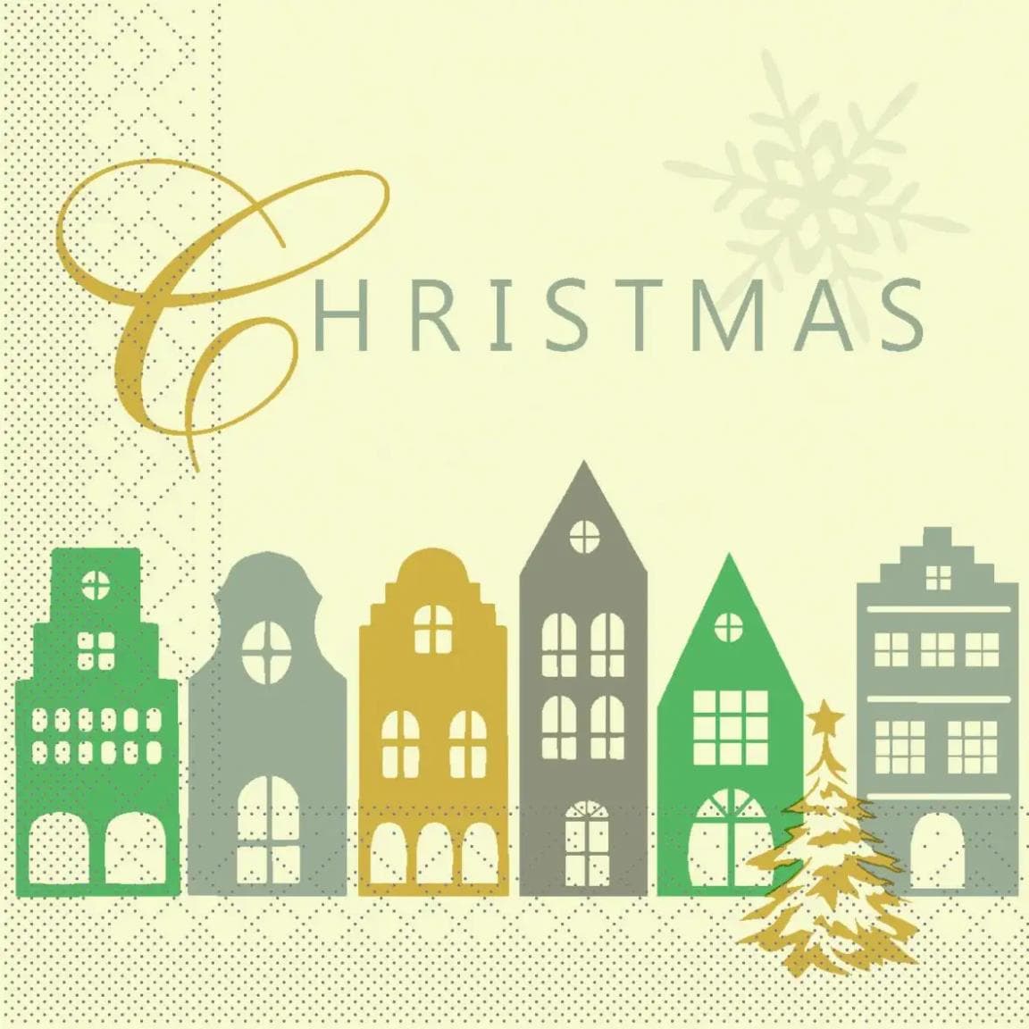 Servietten Tissue 3-lagig, 33 x 33 cm, 1/4 Falz, JULIKA