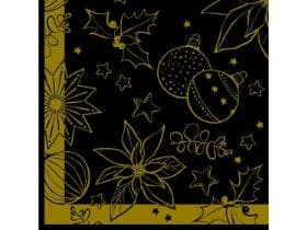 Servietten Airlaid, 40 x 40 cm, 1/4 Falz, MILAN schwarz