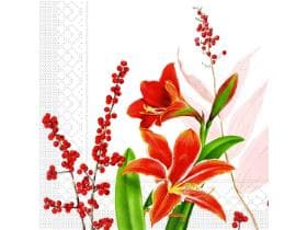 Servietten Tissue 3-lagig, 33 x 33 cm, 1/4 Falz, FELINA