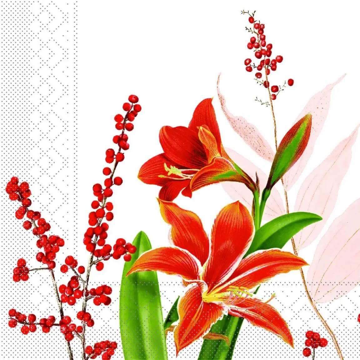 Servietten Tissue 3-lagig, 40 x 40 cm, 1/4 Falz, FELINA