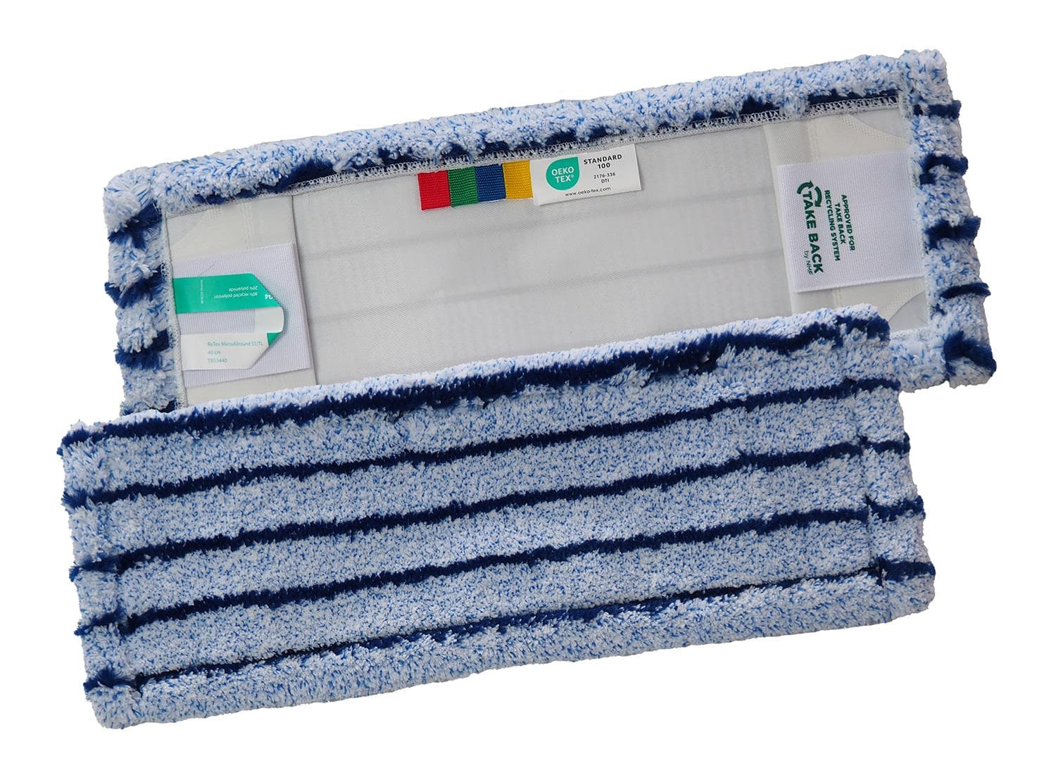 ReTex MicroAllround 40 grau / blau Tasche / Lasche, Microfaserbezug mit