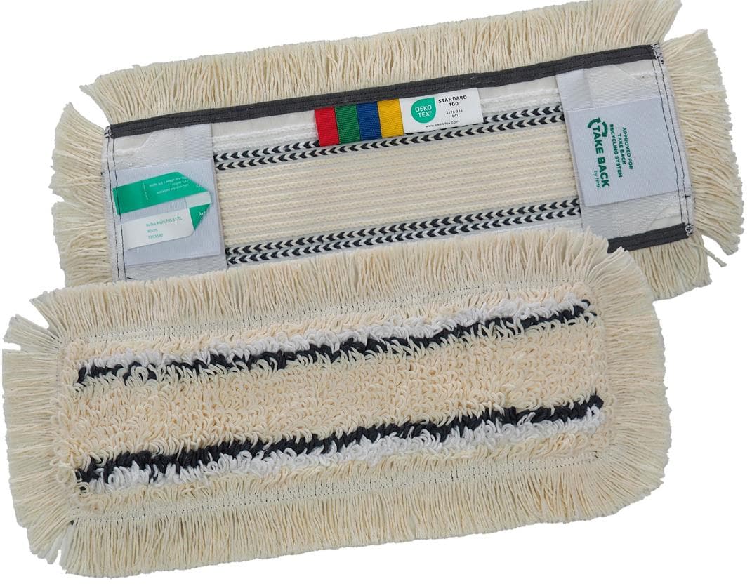 ReTex Multi 40 cm weiss / schwarz Nachhaltiger Mischgarnbezug