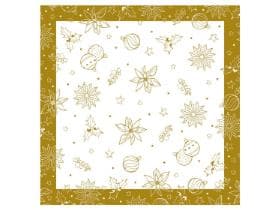 Tischdecken Airlaid, 80 x 80 cm, 1/8 Falz, "Milan" weiss