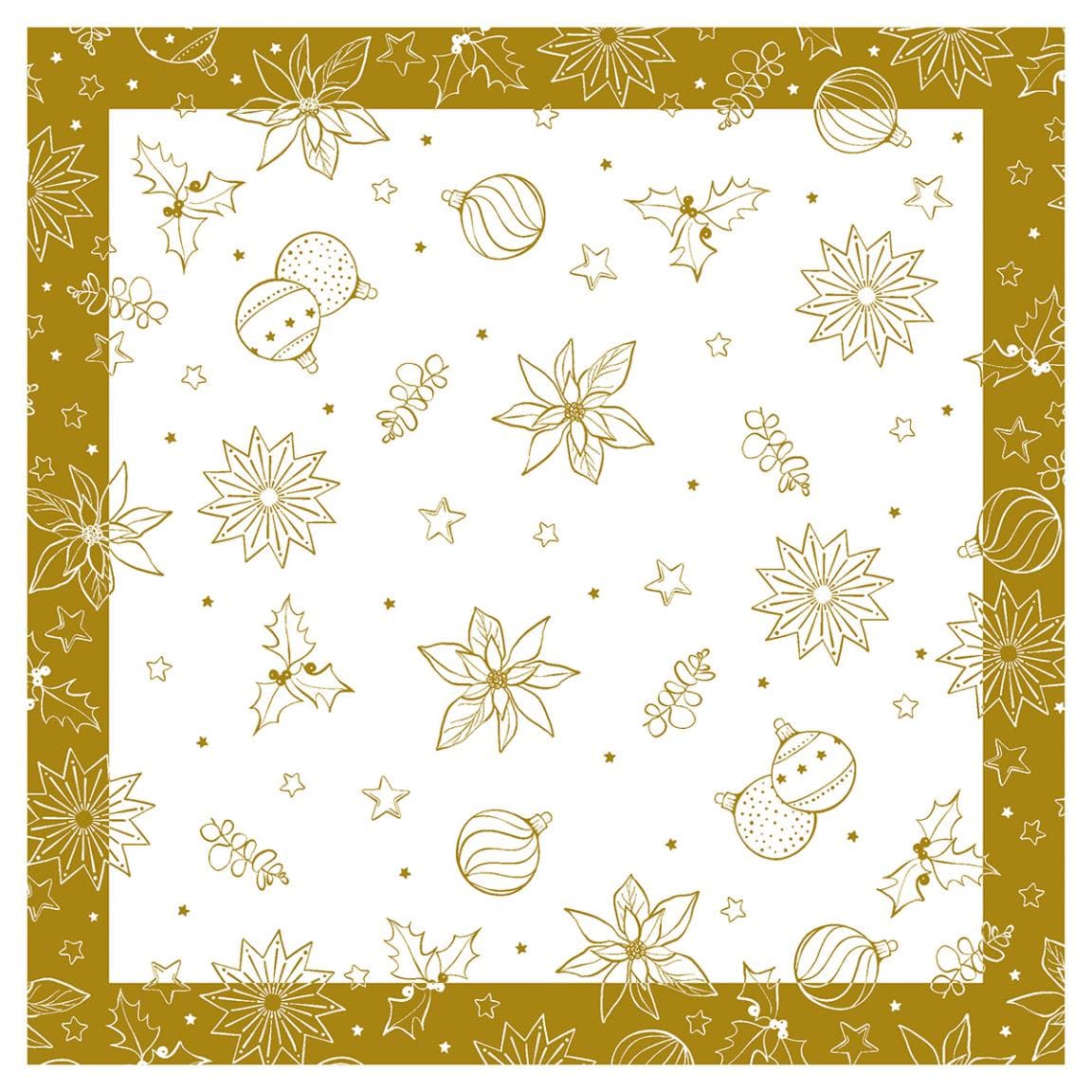 Tischdecken Airlaid, 80 x 80 cm, 1/8 Falz, "Milan" weiss