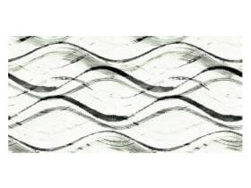 Tischläufer Airlaid, 40 cm x 24 lfm, "Albi" salbei-schwarz