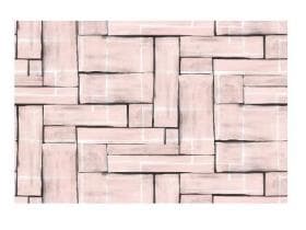 Tischläufer Airlaid, 40 cm x 24 lfm, "Theo" rosé-schwarz