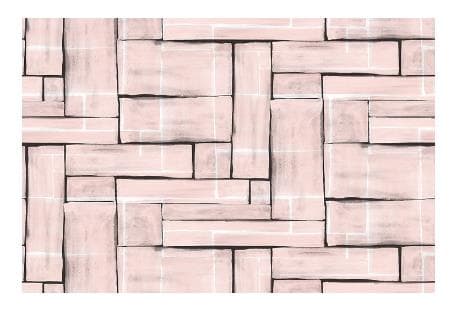 Tischläufer Airlaid, 40 cm x 24 lfm, "Theo" rosé-schwarz