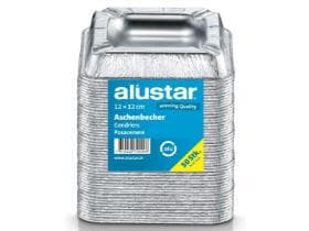 Aschenbecher Aluminium, 12.5cmx12.5cm