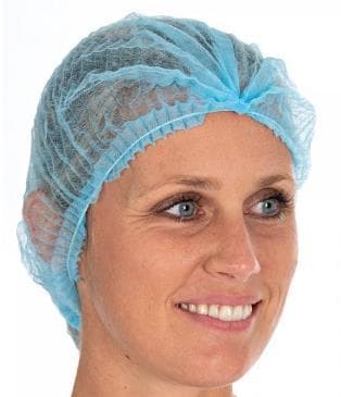 Klipphauben Light, blau, aus PP-Vliesstoff, 14 gm2, ø 55 cm