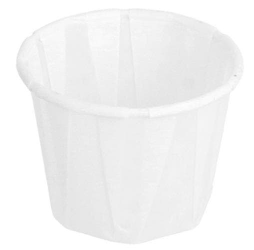 Probierbecher aus gebl. Pergamentersatz 22 ml, ø 38/26 mm, H: 28 mm, fettdicht