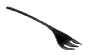 Minigabel aus Kunststoff (PS) schwarz, Länge 100 mm